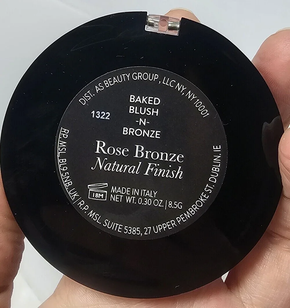 Laura Geller Baked Blush-N-Bronze Marbleized 2 In 1 Rose Bronze Natural Finish